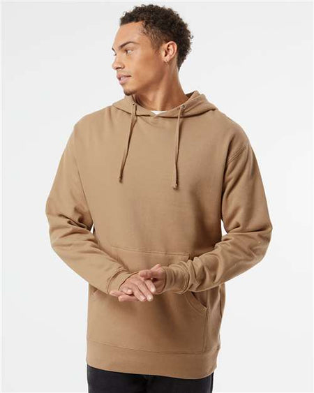 Independent Trading Co. Midweight Hooded Sweatshirt - Sandstone - Independent Trading Co. SS4500 Independent Trading Co.