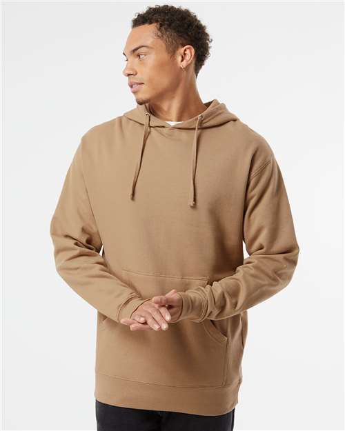 Independent Trading Co. Midweight Hooded Sweatshirt - Sandstone - Independent Trading Co. SS4500 Independent Trading Co.