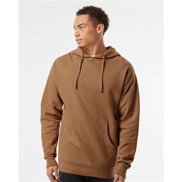 Independent Trading Co. Midweight Hooded Sweatshirt - Saddle - Independent Trading Co. SS4500 Independent Trading Co. Saddle XS