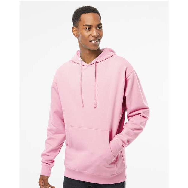 Independent Trading Co. Midweight Hooded Sweatshirt - Light Pink - Independent Trading Co. SS4500 Independent Trading Co. Light Pink XS