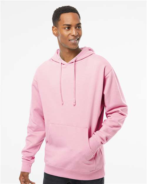 Independent Trading Co. Midweight Hooded Sweatshirt - Light Pink - Independent Trading Co. SS4500 Independent Trading Co.