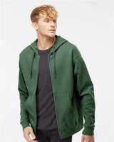 Independent Trading Co. SS4500Z Unisex Midweight Full-Zip Hooded Sweatshirt | Wholesale Full-Zip Hoodie