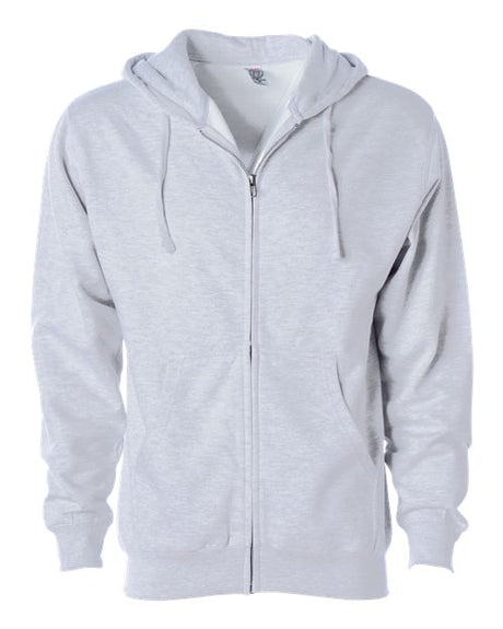 Independent Trading Co. SS4500Z Unisex Midweight Full-Zip Hooded Sweatshirt | Wholesale Full-Zip Hoodie