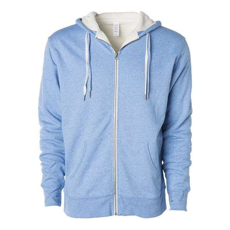 Independent Trading Co. Sherpa-Lined Hooded Sweatshirt - Independent Trading Co. EXP90SHZ Independent Trading Co. Sky Heather XS