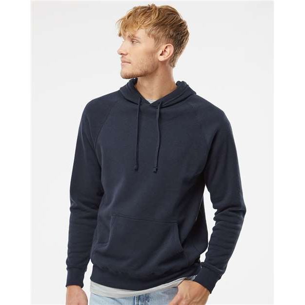 Independent Trading Co. Special Blend Raglan Hooded Sweatshirt - Classic Navy - Independent Trading Co. PRM33SBP Independent Trading Co. Classic Navy XS