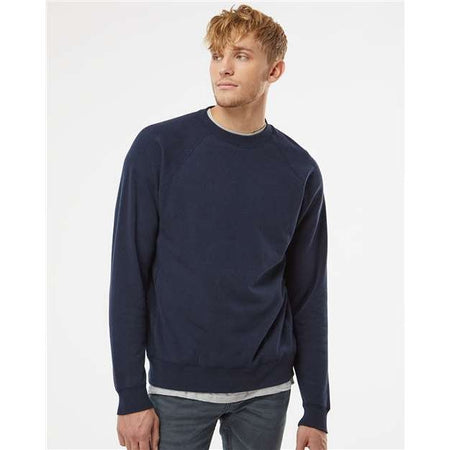 Independent Trading Co. Special Blend Crewneck Raglan Sweatshirt - Independent Trading Co. PRM30SBC Independent Trading Co. Classic Navy XS