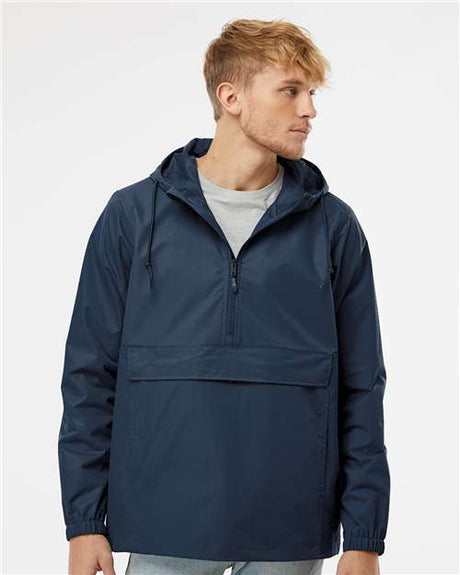 Independent Trading Co. Men's Nylon Anorak - Independent Trading Co. EXP94NAW