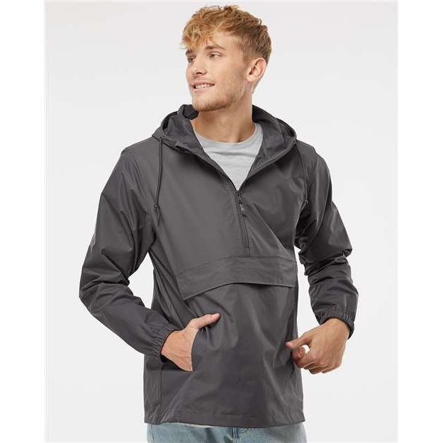 Independent Trading Co. Nylon Anorak - Independent Trading Co. EXP94NAW Independent Trading Co. Graphite XS