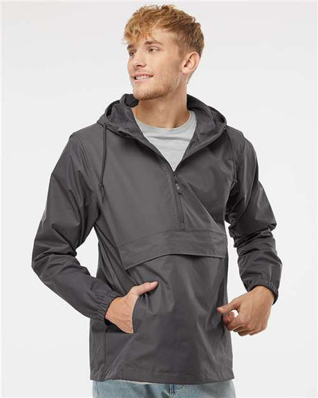 Independent Trading Co. Men's Nylon Anorak - Independent Trading Co. EXP94NAW