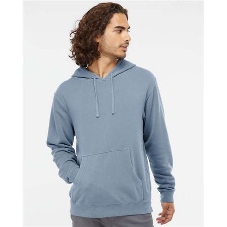 Independent Trading Co. Midweight Pigment-Dyed Hooded Sweatshirt - Pigment Slate Blue - Independent Trading Co. PRM4500 Independent Trading Co. Pigment Slate Blue XS