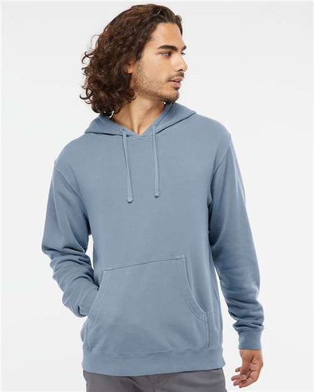 Independent Trading Co. Midweight Pigment-Dyed Hooded Sweatshirt - Pigment Slate Blue - Independent Trading Co. PRM4500 Independent Trading Co.