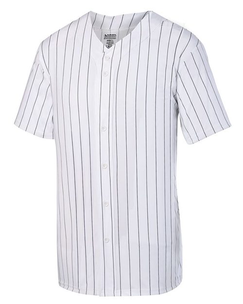 Augusta Sportswear Unisex Pinstripe Full Button Baseball Jersey - Augusta Sportswear 1685