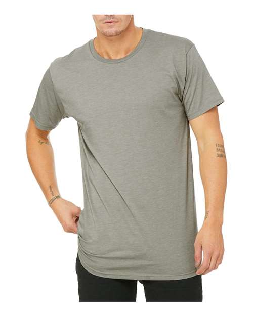 BELLA + CANVAS Long Body Urban Tee - BELLA + CANVAS 3006 BELLA + CANVAS Heather Stone S