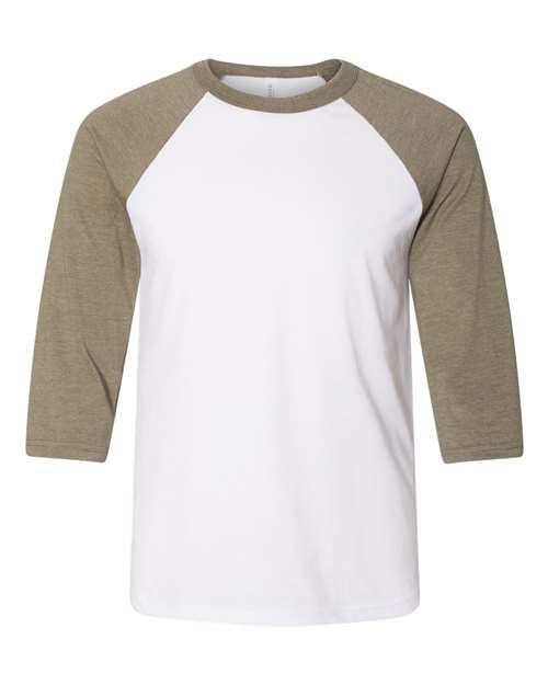 BELLA + CANVAS Unisex Three-Quarter Sleeve Baseball Tee - BELLA + CANVAS 3200