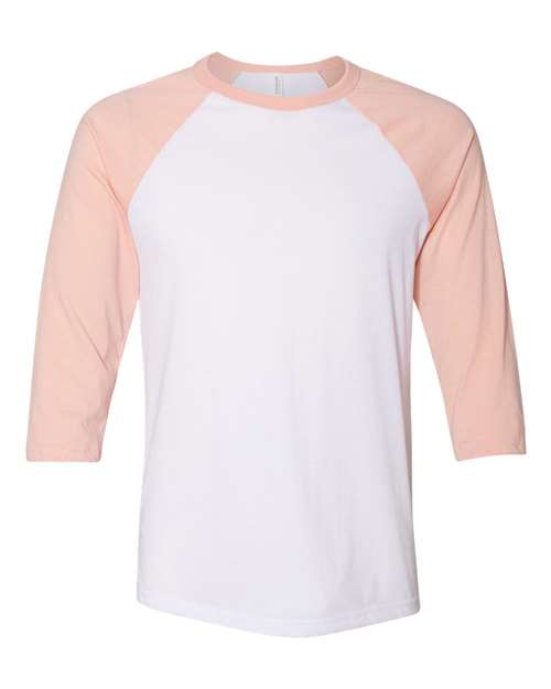 BELLA + CANVAS Unisex Three-Quarter Sleeve Baseball Tee - BELLA + CANVAS 3200