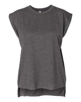 Bella + Canvas 8804 Women’s Flowy Rolled Cuffs Muscle Tee