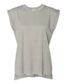 BELLA + CANVAS Women’s Flowy Rolled Cuffs Muscle Tee - BELLA + CANVAS 8804