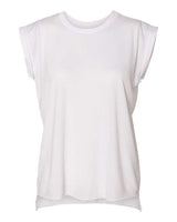 Bella + Canvas 8804 Women’s Flowy Rolled Cuffs Muscle Tee
