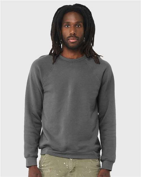Bella + Canvas 3901 Unisex Sponge Fleece Raglan Crewneck Sweatshirt