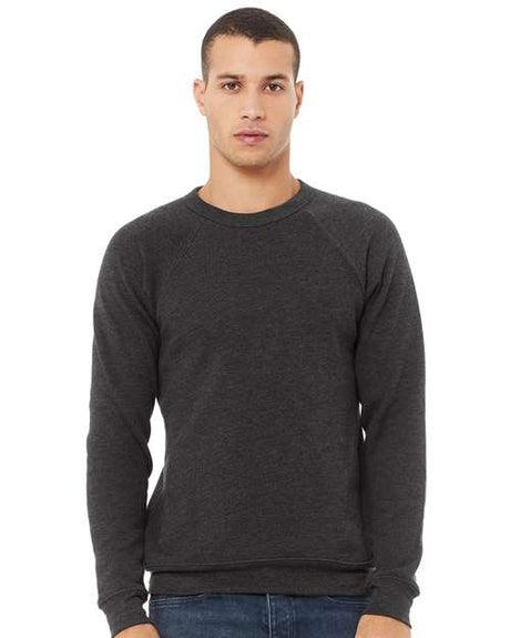 Bella + Canvas 3901 Unisex Sponge Fleece Raglan Crewneck Sweatshirt