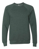 Bella + Canvas 3901 Unisex Sponge Fleece Raglan Crewneck Sweatshirt