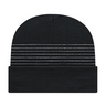 Cap America USA-Made Beanie RKT12 Thin Striped Knit Cap with Cuff
