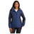 Ladies Colorblock 3-in-1 Jacket Joe's USA Admiral Blue/ Black/ Magnet Grey X-Small