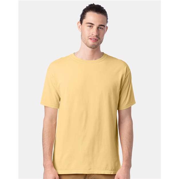 ComfortWash by Hanes Garment-Dyed T-Shirt - Summer Squash Yellow - ComfortWash by Hanes GDH100 ComfortWash by Hanes Summer Squash Yellow S