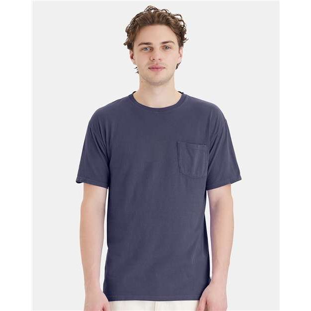 ComfortWash by Hanes Garment-Dyed Pocket T-Shirt - Anchor Slate - ComfortWash by Hanes GDH150 ComfortWash by Hanes Anchor Slate S