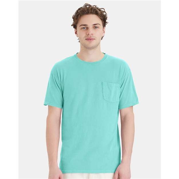 ComfortWash by Hanes Garment-Dyed Pocket T-Shirt - Mint - ComfortWash by Hanes GDH150 ComfortWash by Hanes Mint S