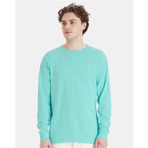 ComfortWash by Hanes Garment-Dyed Long Sleeve T-Shirt - Mint - ComfortWash by Hanes GDH200 ComfortWash by Hanes Mint S