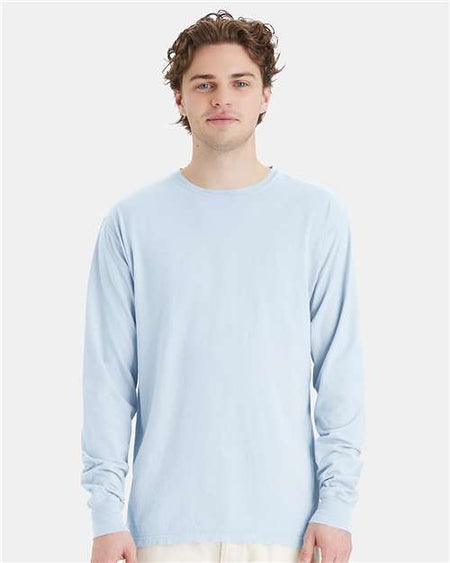 ComfortWash by Hanes Garment-Dyed Long Sleeve T-Shirt - Soothing Blue - ComfortWash by Hanes GDH200 ComfortWash by Hanes