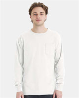 ComfortWash by Hanes Unisex Garment-Dyed Long Sleeve T-Shirt With a Pocket - ComfortWash by Hanes GDH250