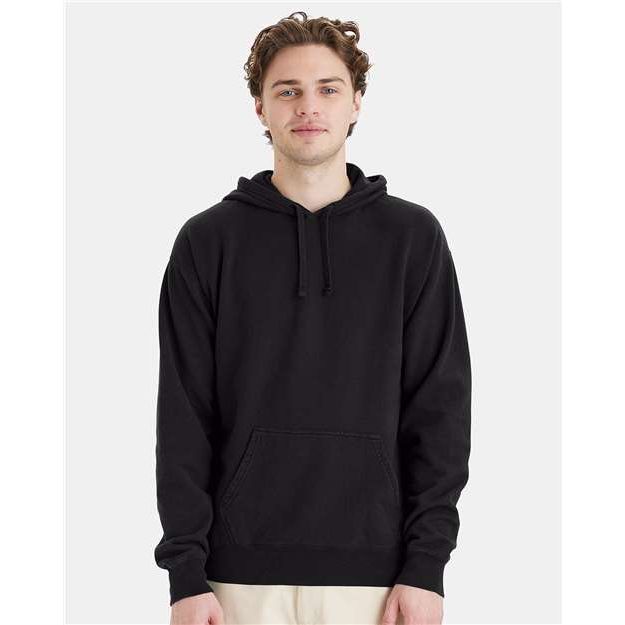 ComfortWash by Hanes Garment-Dyed Unisex Hooded Sweatshirt - ComfortWash by Hanes GDH450 ComfortWash by Hanes Black S