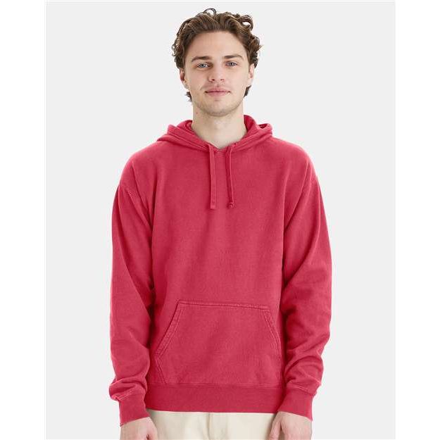 ComfortWash by Hanes Garment-Dyed Unisex Hooded Sweatshirt - ComfortWash by Hanes GDH450 ComfortWash by Hanes Crimson Fall S