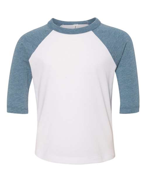 BELLA + CANVAS Toddler Three-Quarter Sleeve Baseball Tee - BELLA + CANVAS 3200T