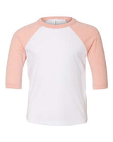 Bella + Canvas 3200T Toddler Three-Quarter Sleeve Baseball Tee
