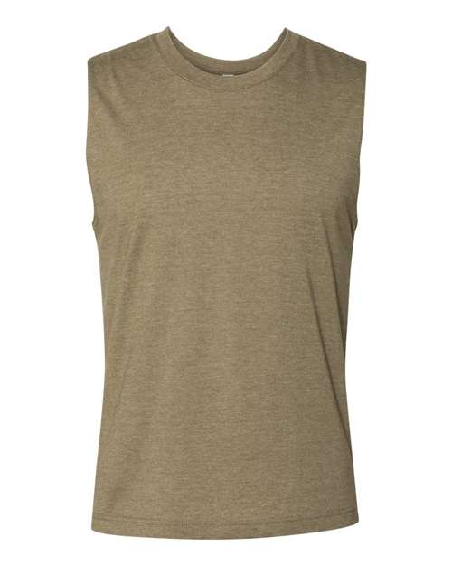 BELLA + CANVAS Jersey Muscle Tank - BELLA + CANVAS 3483 BELLA + CANVAS Heather Olive XS