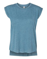 Bella + Canvas 8804 Women’s Flowy Rolled Cuffs Muscle Tee