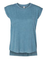 Bella + Canvas 8804 Women’s Flowy Rolled Cuffs Muscle Tee