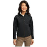 Ladies Glacier Soft Shell Jacket Joe's USA Black/Chrome X-Small