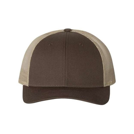 Richardson Low Pro Trucker Cap - Richardson 115 Caps Richardson Brown/ Khaki M/L