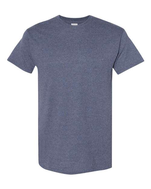 Gildan Heavy Cotton™ T-Shirt - Heather Navy - Gildan 5000 Gildan Heather Navy S