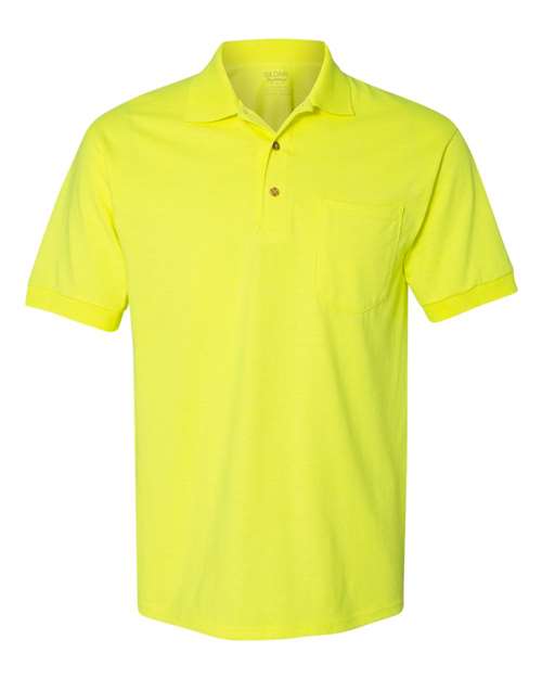 Gildan DryBlend® Jersey Pocket Polo - Gildan 8900 Gildan Safety Green S