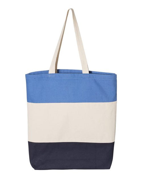 Q-Tees 11L Tri-Color Tote - Q-Tees Q125900 Q-Tees