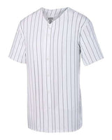 Augusta Sportswear Unisex Pinstripe Full Button Baseball Jersey - Augusta Sportswear 1685