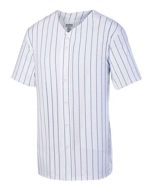 Augusta Sportswear Unisex Pinstripe Full Button Baseball Jersey - Augusta Sportswear 1685