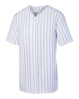 Augusta Sportswear Unisex Pinstripe Full Button Baseball Jersey - Augusta Sportswear 1685