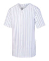 Augusta Sportswear Unisex Pinstripe Full Button Baseball Jersey - Augusta Sportswear 1685