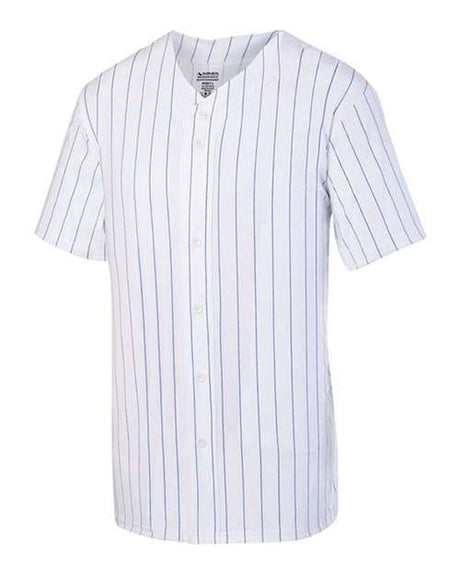 Augusta Sportswear Unisex Pinstripe Full Button Baseball Jersey - Augusta Sportswear 1685